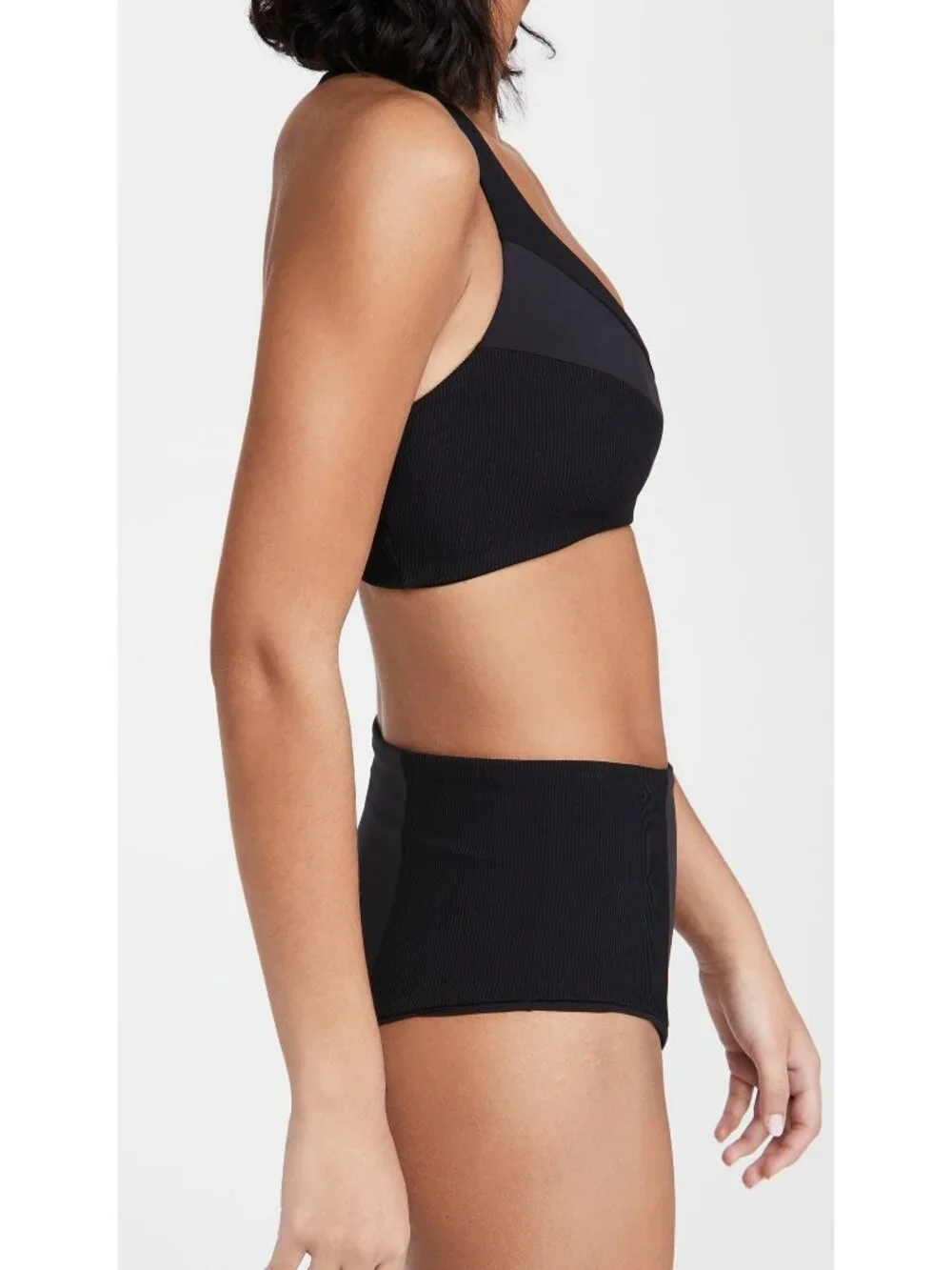 L*Space Celeste Bikini Top in Black XSmall New Womens Swimsuit